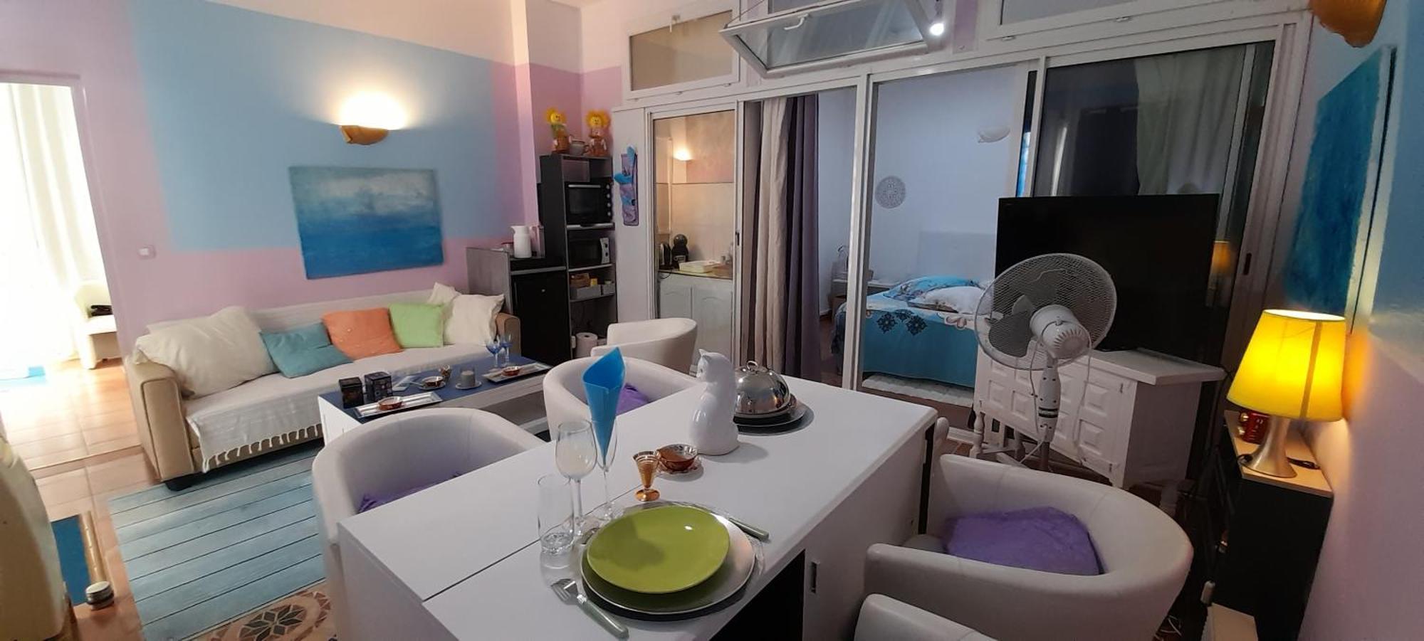 Beau 2 Pieces Atypique-original 200 M Mer, Promenade Des Anglais, Negresco Apartment Nizza